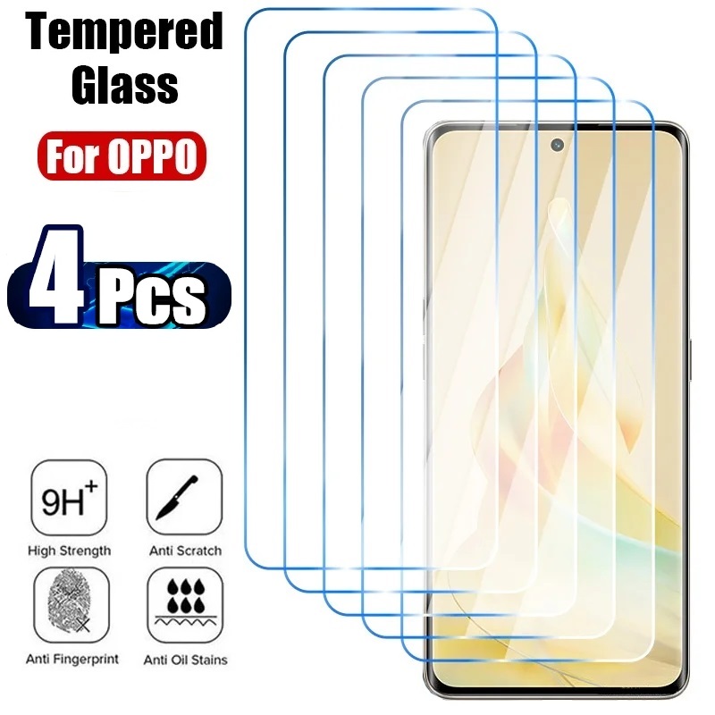 Oppo A78 - 4 adet temperli cam Oppo A98
