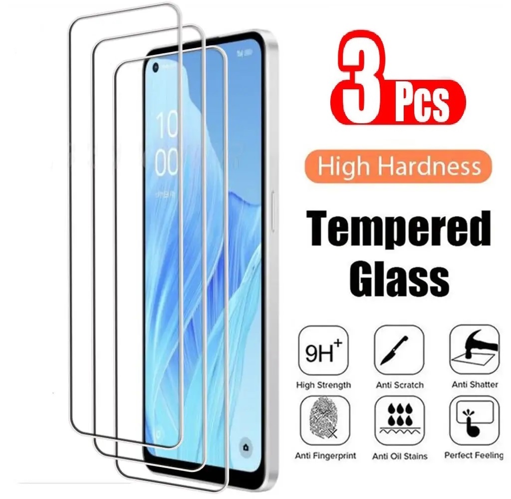 Oppo A78 - 3 Adet Temperli Cam OPPO A55