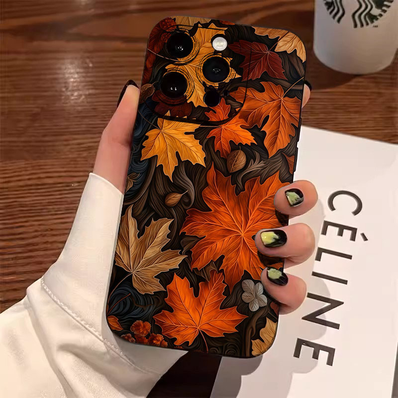 Xiaomi Poco X6 - Sonbahar Akçaağaç Yaprakları Desenli Xiaomi Poco