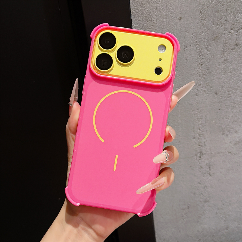 Apple Iphone 15 - Kontrast Renkli Zırh Telefon Kılıfı iPhone
