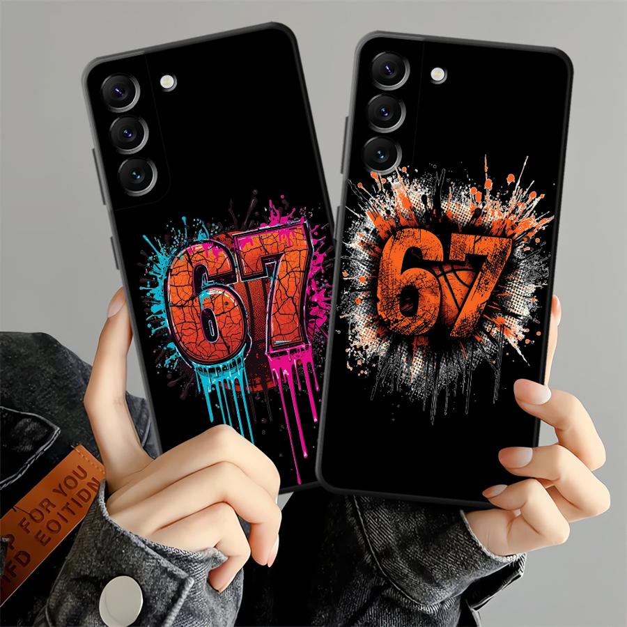 Samsung Galaxy A55 - Graffiti Basketbol 67 Kılıfı Samsung Galaxy